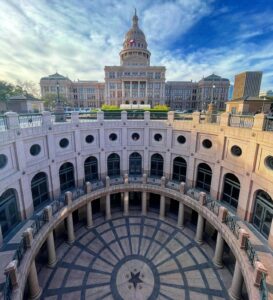 The Texas State Capitol, where legislators recently passed three rules that the Texas Optometric Association believes will go a long way toward limiting the abusive powers of some vision plans.